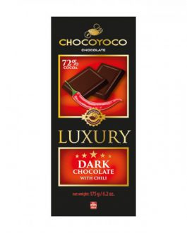 Chocoyoco czekolada 72% gorzka z dodatkami 175g – gorzka z chili