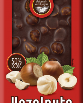 Chocoyoco czekolada 50% gorzka z całymi orzechami laskowymi 100g