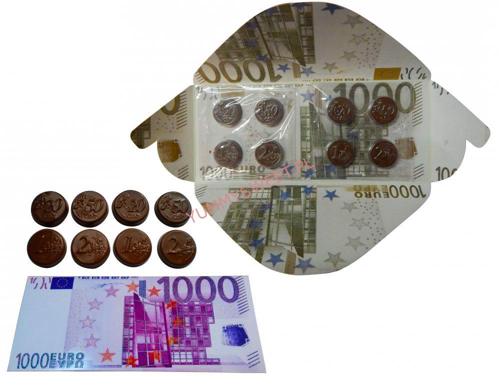 banknot euro czekoladowy