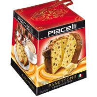 PIACELLI  – Panettone Babka Świąteczna z rodzynkami i skórką pomarańczy 900g