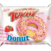 ELVAN TODAY Donut W Polewie Z Nadzieniem Truskawkowym 24 szt.