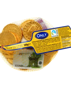 ONLY Czekoladki monety i banknoty w siateczce 100g