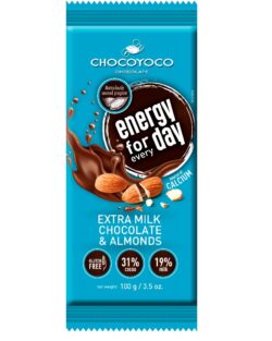 Chocoyoco czekolada mleczna z prażonymi migdałami 100g
