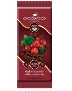Gorzka czekolada z żurawiną 100g Chocoyoco