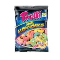 Żelki Kwaśne Robaki Trolli Sour Glowworms 100g