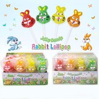 Lizaki żelowe zajączki Rabbit lollipop  24 szt.