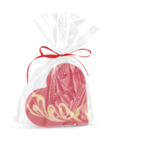 Serce czekoladowe różowe 60g