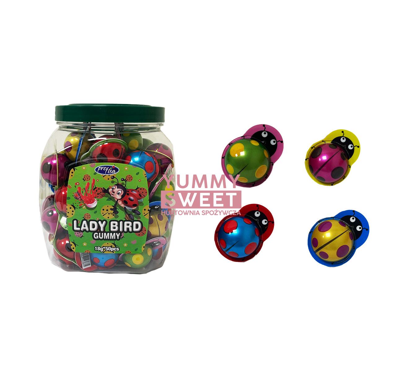 Ladybird Żelki z soczkiem Biedronki 50 szt. x 18g