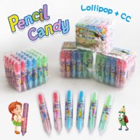 PENCIL CANDY Lizak ołówek patyczki owocowe 30szt.
