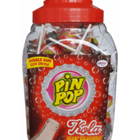 PIN POP KOLA Lizak z gumą do żucia 100szt