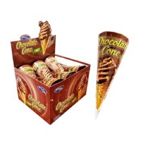 Chocolate cone – wafelek czekoladowy z kremem czekoladowym 18g 12szt.