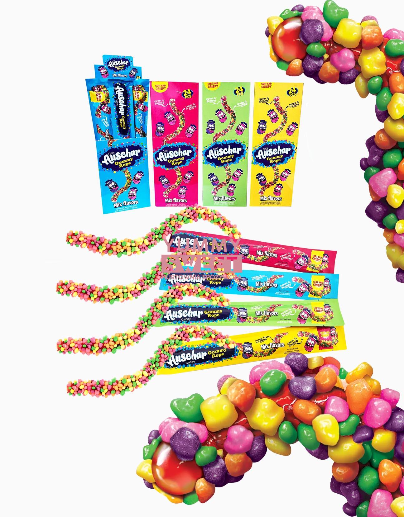 aushar guma do żucia w kolorowym kartoniku