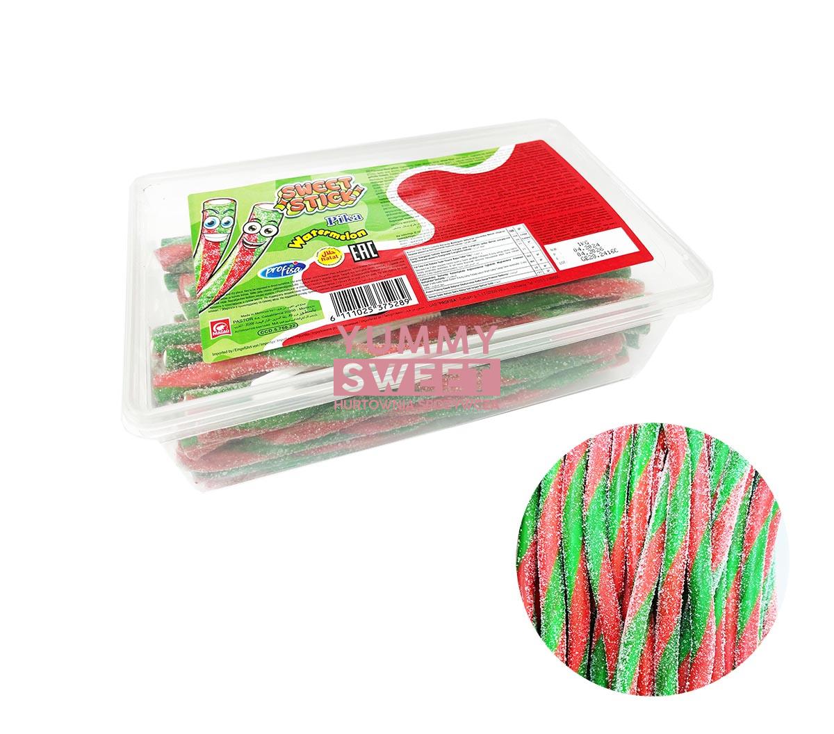 Żelki Arbuzowe Sweet Stick w Kwaśnej Posypce 1kg