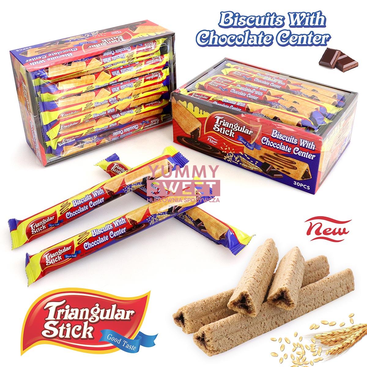 Triangular Ciastka z Kremem Czekoladowym 12g 30szt